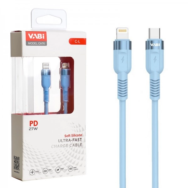 کابل تایپ سی به لایتنینگ (Type-C to Lightning) وابی (VABI) مدل CA76 – طول ۱ متر