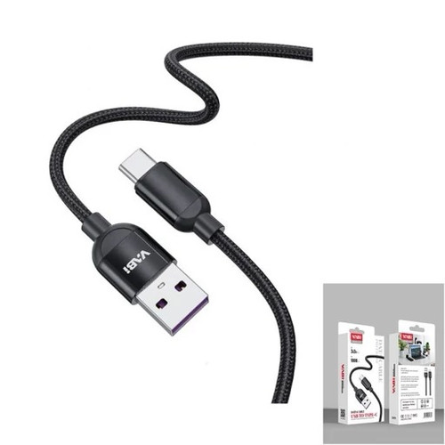 کابل شارژ و انتقال دیتا تایپ سی فست کنفی وابی (VABI) مدل CA79 – طول ۱ متر