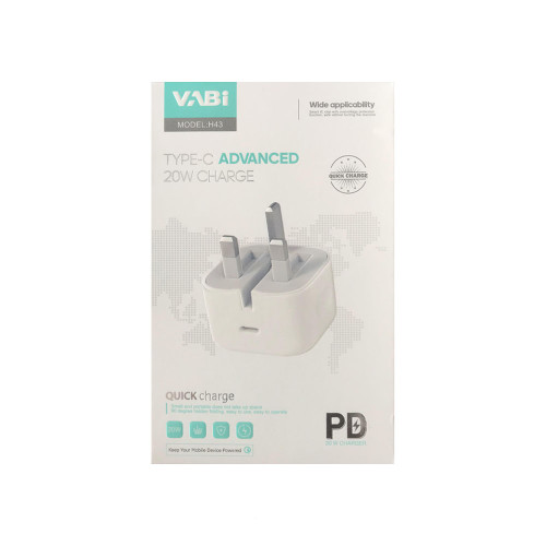 شارژر دیواری وابی (VABI) مدل H43 – شارژ سریع