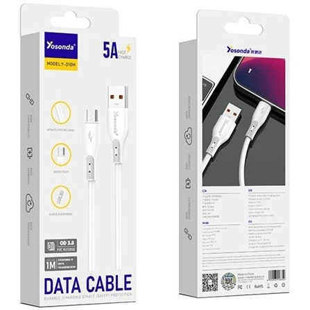 کابل شارژ میکرو یو‌اس بی Yosonda مدل D10M