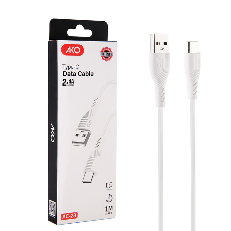 کابل شارژ سریع تایپ سی آکو (AKO) مدل AC-28