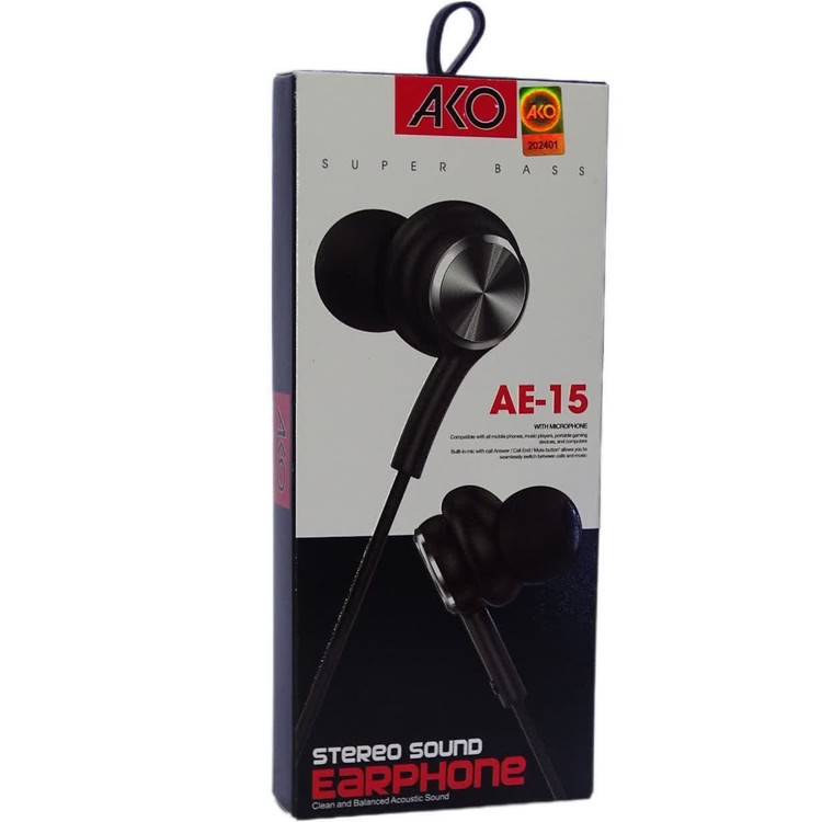 هندزفری سیمی آکو (AKO) مدل AE-15