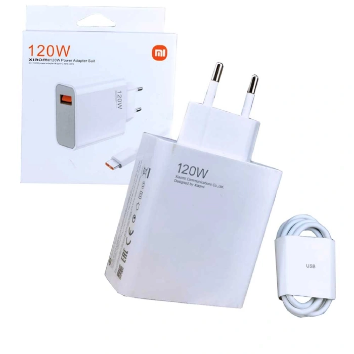 شارژر شیائومی 120 وات اصلی به همراه کابل 6 آمپر