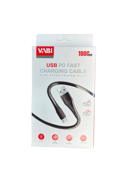 کارتن کابل شارژ تایپ سی Vabi مدل CA91