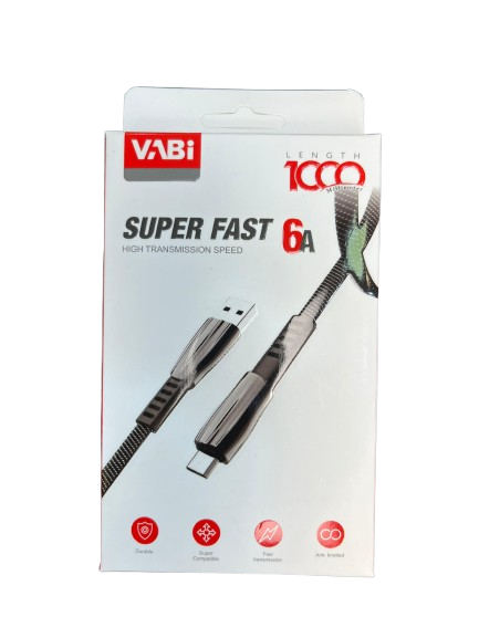 کارتن کابل تایپ سی برزنتی Vabi مدل CA97