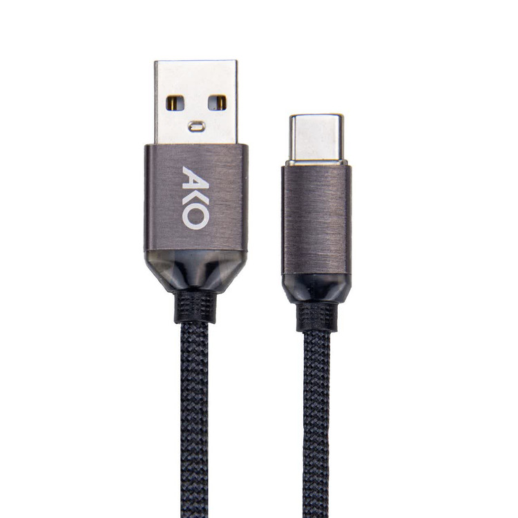 کابل تبدیل USB به Type-C آکو مدل AC-62 – طول ۱ متر، فست شارژ ۲.۴ آمپر