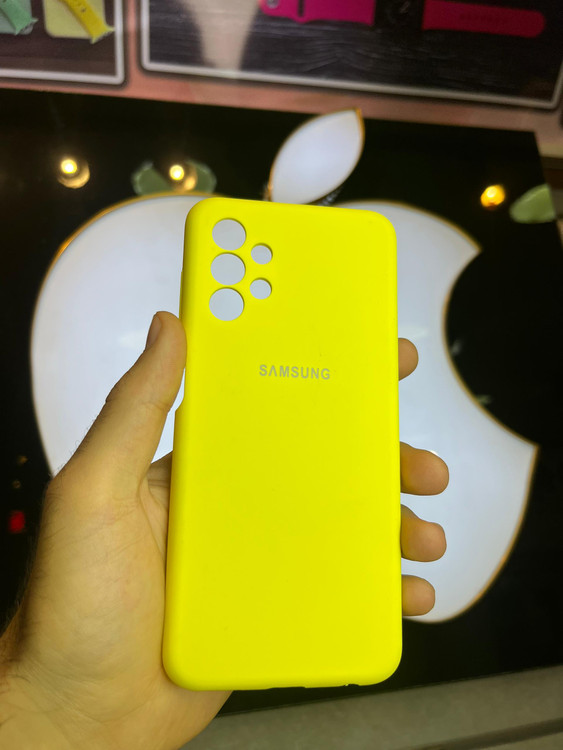 گارد زرد سیلیکونی اورجینال پاککنی مناسب سامسونگ A13