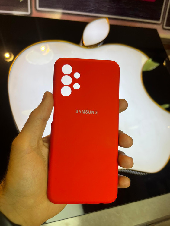 گارد قرمز سیلیکونی اورجینال پاککنی مناسب سامسونگ A13