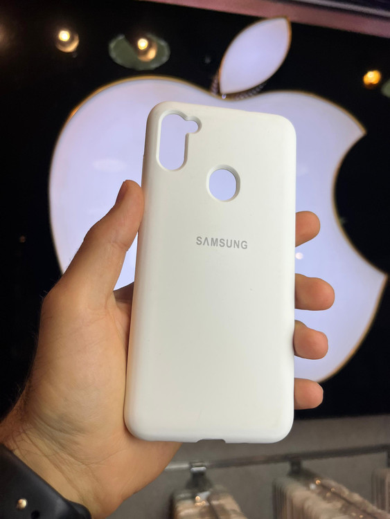 کاور سفید سیلیکونی اورجینال پاک کنی سامسونگ A11