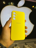 کاور زرد سیلیکونی اورجینال پاک کنی سامسونگ S23 FE با محافظ لنز