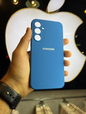 کاور آبی سیلیکونی اورجینال پاک کنی سامسونگ A35 با محافظ لنز
