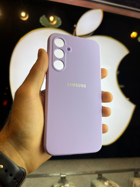 کاور یاسی سیلیکونی اورجینال پاک کنی سامسونگ A35 با محافظ لنز