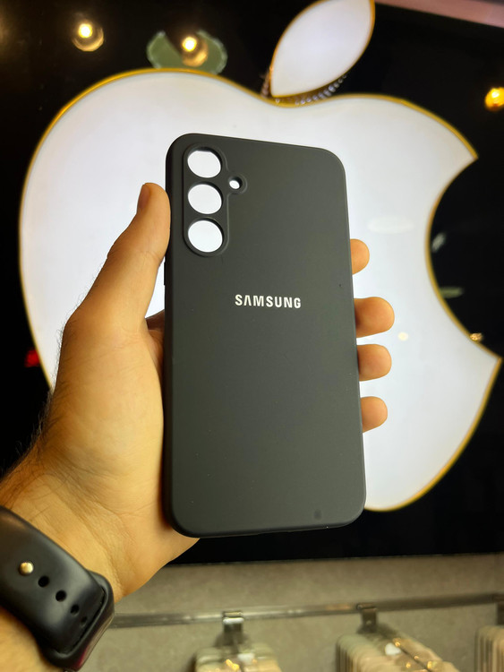 کاور مشکی سیلیکونی اورجینال پاک کنی سامسونگ A35 با محافظ لنز