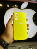 کاور زرد سیلیکونی اورجینال پاک کنی سامسونگ A35 با محافظ لنز