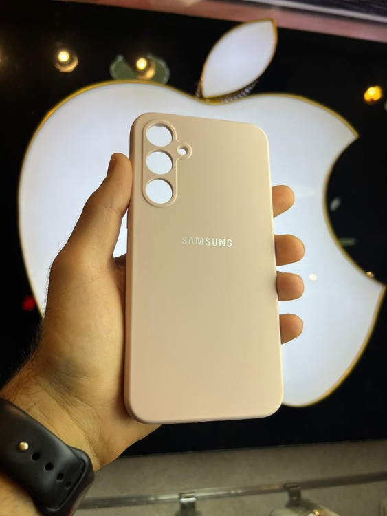 کاور کرمی سیلیکونی اورجینال پاک کنی سامسونگ A35 با محافظ لنز