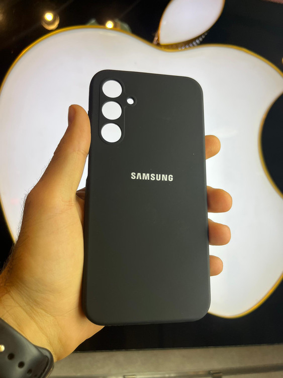 کاور مشکی سیلیکونی اورجینال پاک کنی سامسونگ A25 با محافظ لنز