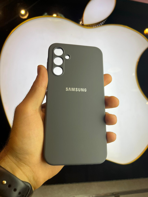 کاور طوسی سیلیکونی اورجینال پاک کنی سامسونگ A15 با محافظ لنز