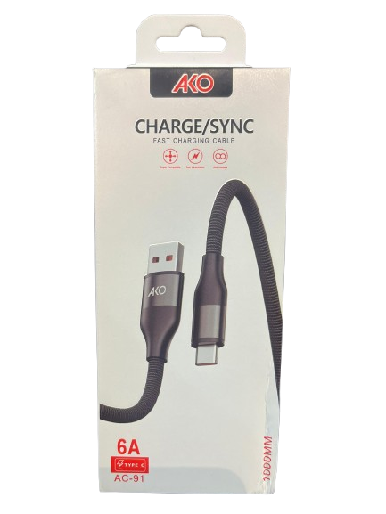 کابل شارژ تایپ سی آکو مدل AC-91