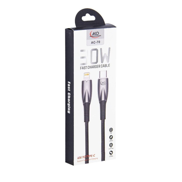کابل USB-C به لایتنینگ آکو مدل AC-70