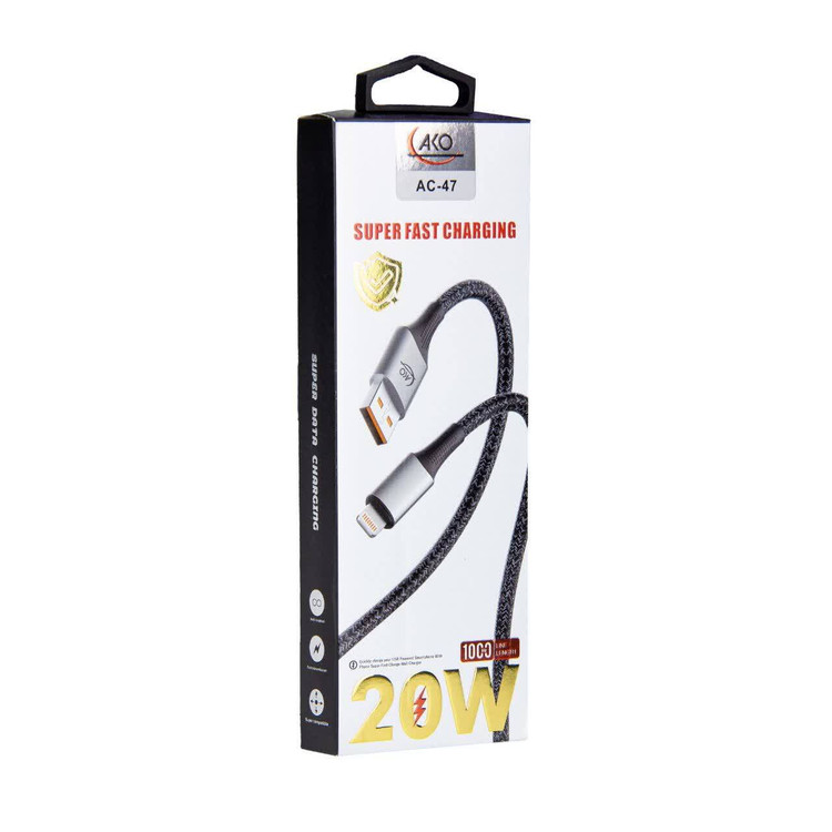 کارتن کابل USB به لایتنینگ آکو مدل AC-47