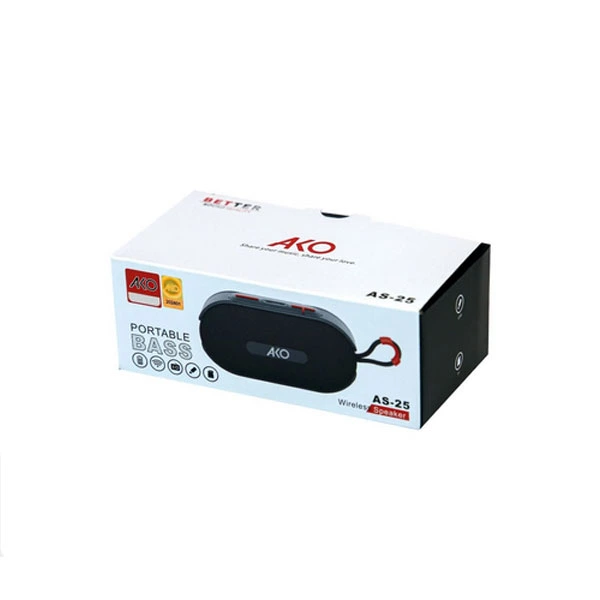 کارتن اسپیکر AKO مدل AS25 – بلوتوثی چندکاره با تیونر FM