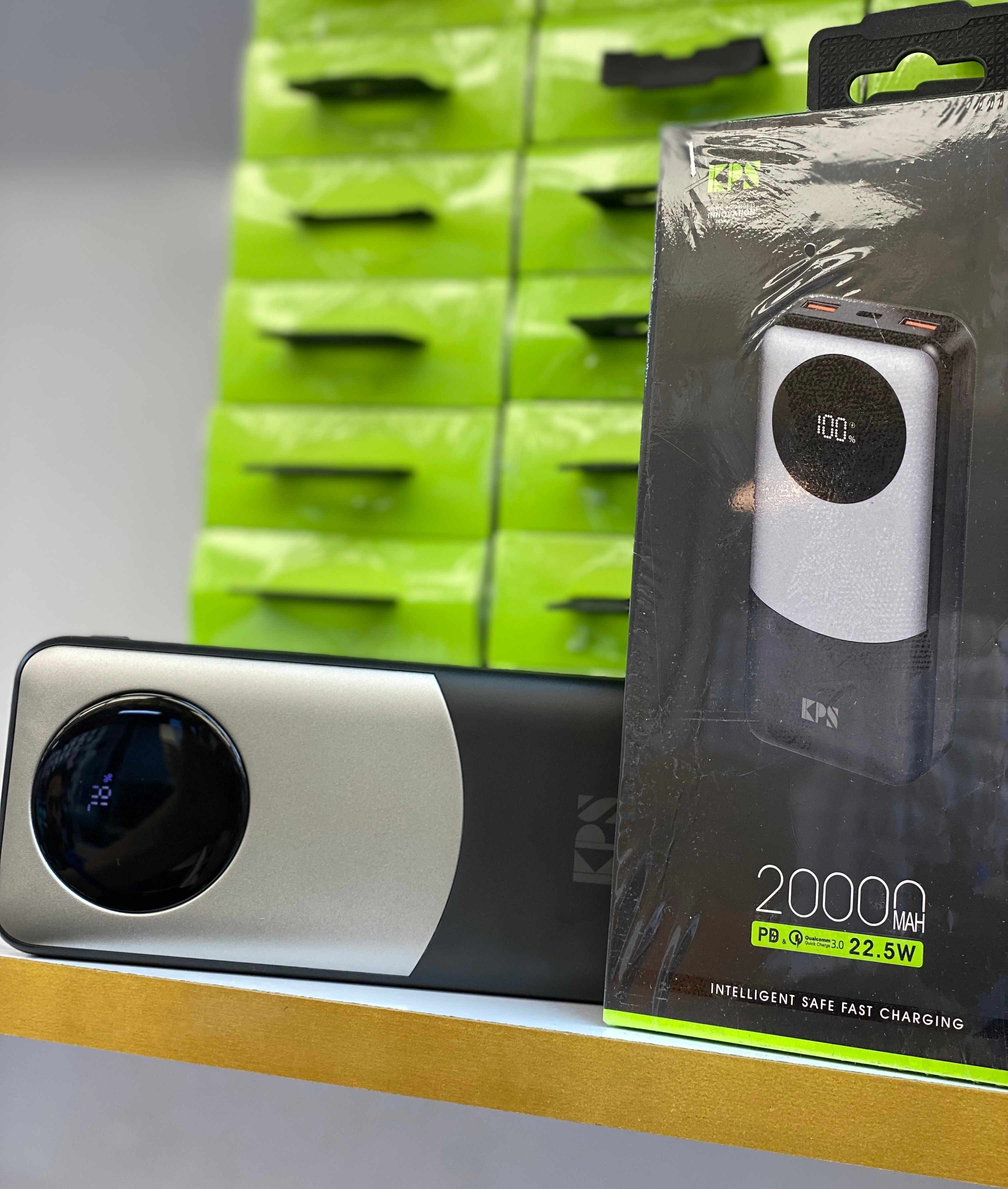 پاوربانک ۲۰۰۰۰ میلی ‎آمپر KPS مدل KPG-202