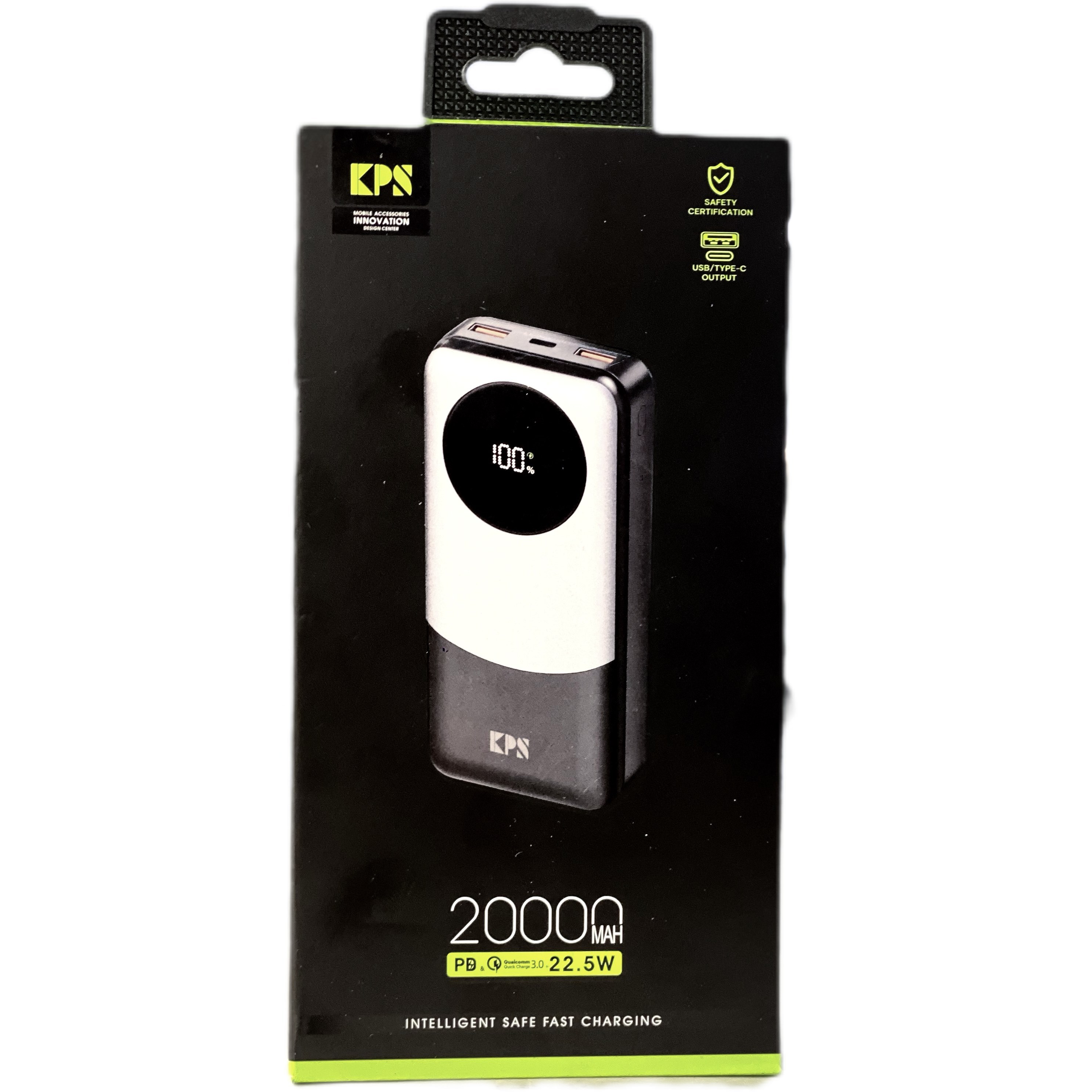 کارتن پاوربانک ۲۰۰۰۰ میلی ‎آمپر KPS مدل KPG-202