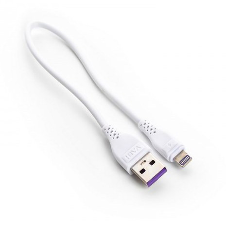 نمای نزدیک کابل پاوربانک آیفون وابی مدل CA26 کوتاه و مقاوم