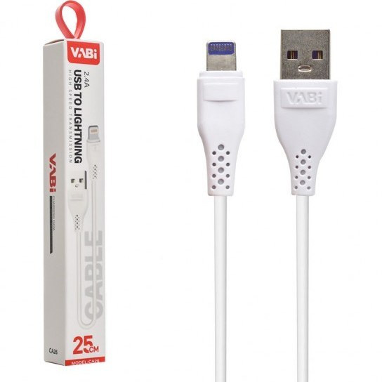 کابل پاوربانک آیفون وابی مدل CA26 کوتاه و مقاوم