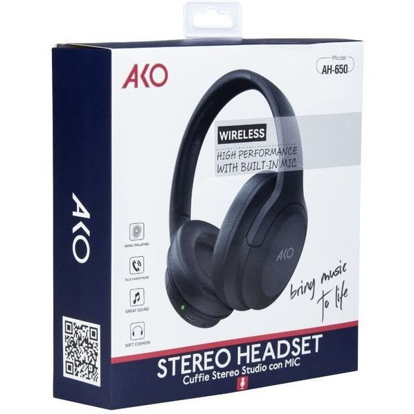 کارتن هدفون آکو AH650 با صدای استریو و طراحی راحت