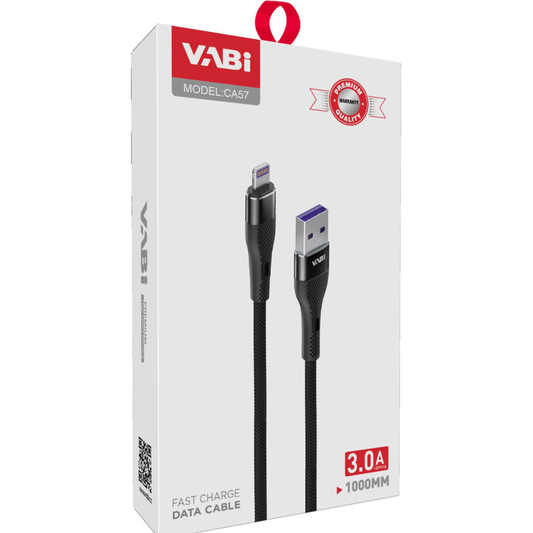 کارتن کابل شارژ آیفون وابی VABI CA57 لایتنینگ فست با دوام بالا