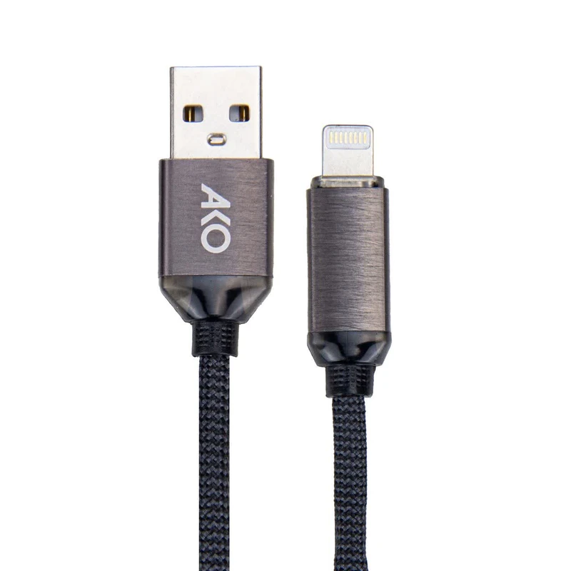 کابل شارژ آیفون AKO AC64 لایتنینگ مقاوم و اقتصادی