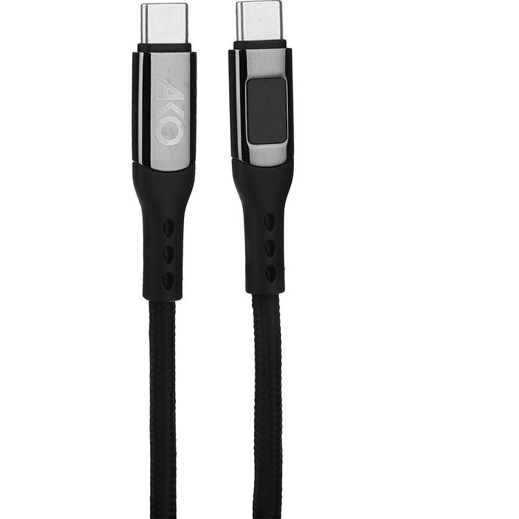 سیم کابل تایپ سی به تایپ سی آکو AKO AC19 فست شارژ پرقدرت مناسب گوشی و لپتاپ