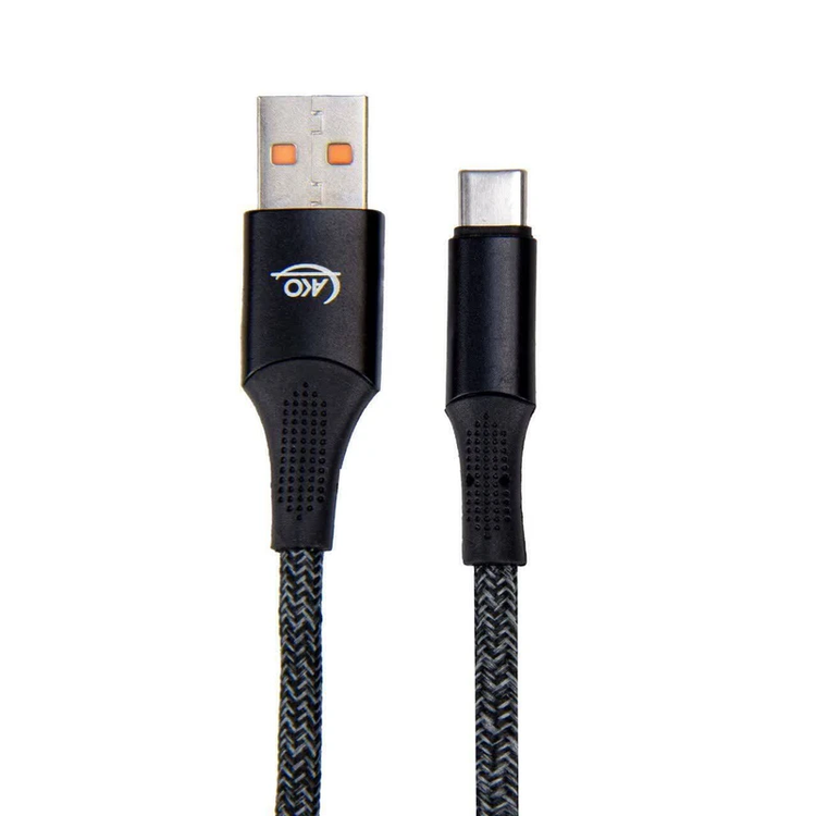 کابل شارژ تایپ سی آکو AKO AC48 مقاوم و سریع مناسب استفاده روزمره