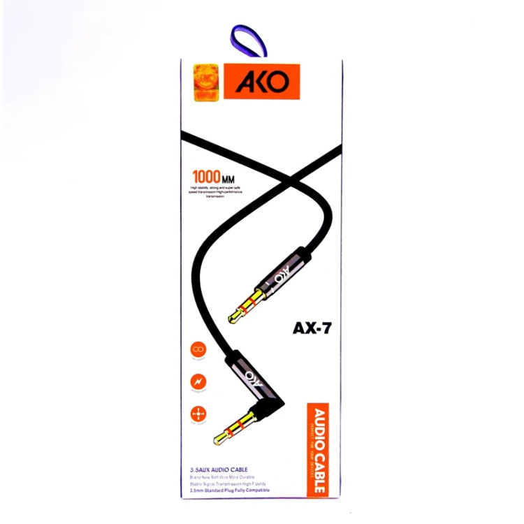 جعبه کابل AUX آکو AKO AX7 جک 3.5 میلی متری انتقال صدای شفاف