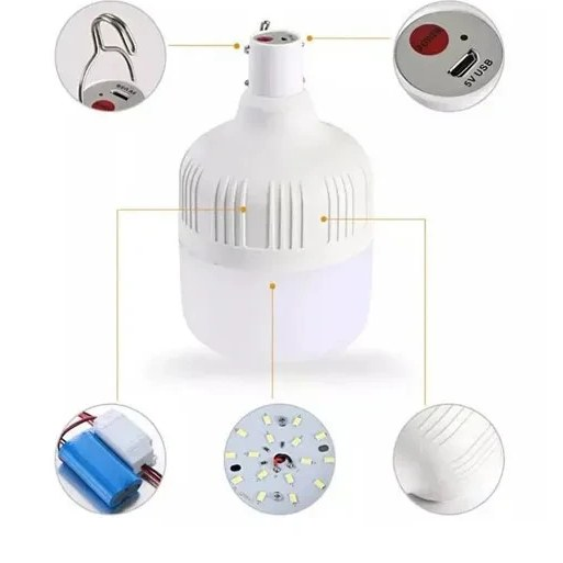 جزییات چراغ اضطراری شارژی آکو (AKO) مدل AL-2 ظرفیت 20 وات